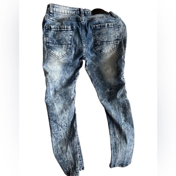 3 Yourh Skinny Boy Jeans 2 Blue distress Sz 10-12. Sz 10 Black Good Condition - Picture 9 of 12